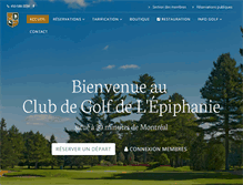 Tablet Screenshot of golfdelepiphanie.com
